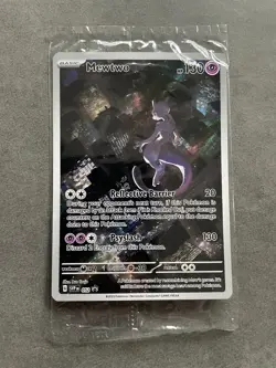 Pokemon MEWTWO SVP 052 Scarlet Violet 151 Promo Illustration Rare SEALED - Image 1