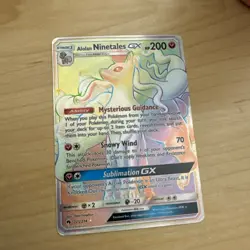 2018 Pokemon Sun & Moon - Lost Thunder Alolan Ninetales-GX #225 Light Play - Image 1