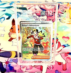 2025 Pokemon S&V Destined Rivals - Ethan's Adventure 236/182 SIR - TAG 10 - PSA - Image 1