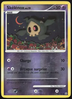 Carte Pokemon Skelenox 60/100 Reverse Tempete Francais - Image 1