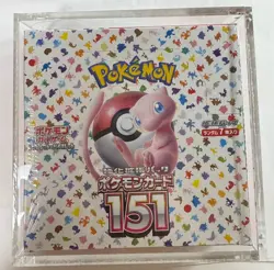 Pokemon Card 151 Booster Box sv2a Japanese Sealed With Acrylic Case 4521329346038 - Image 1