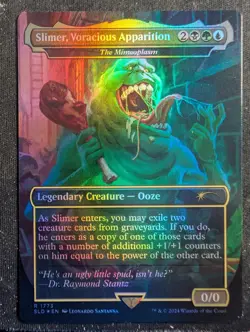 Slimer, Voracious Apparition - Foil Borderless - Secret Lair Ghostbusters (MTG) - Image 1