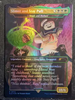 Slimer and Stay Puft - Foil Borderless - Secret Lair Ghostbusters (MTG) - Image 1