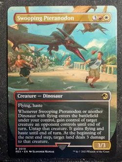 Swooping Pteranodon - Borderless - Jurassic World Collection REX (MTG) - Image 1