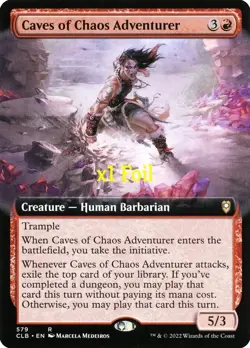 MTG Foil BL CMR: Battle for Baldur's Gate CLB Caves of Chaos Adventurer MINT - Image 1
