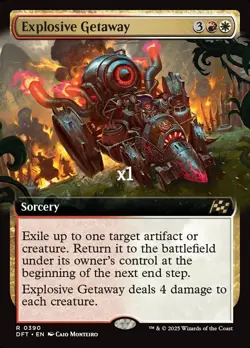 MTG Borderless Aetherdrift DFT Explosive Getaway MINT - Image 1