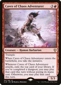 MTG CMR: Battle for Baldur's Gate CLB Caves of Chaos Adventurer MINT - Image 1