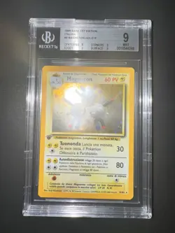 Pokemon Magneton BGS 9 Quad 1 Ed Base 9/102 -no Shining Charizard Crystal - Image 2