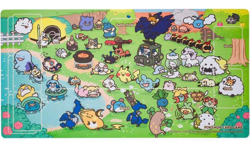 Pokemon Original Rubber Play Mat Yurutto Pokemon Center Limited NEW - Image 1