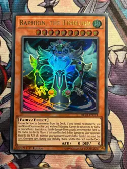 Raphion, the Timelord 1st Edition BLRR EN023 ULTRA RARE YuGiOh Card - Image 1