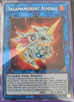 Near Mint Yugioh Salamangreat Almiraj Secret Rare 1st Edition BLHR-EN054 - Image 1