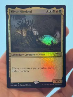 1X FOIL Sliver Hivelord NM MTG Magic Secret Lair Slivers Commander Tribal EDH - Image 1