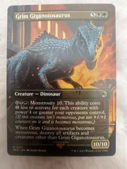Grim Giganotosaurus (Borderless) Universes Beyond: Jurassic World 0011 - Image 1