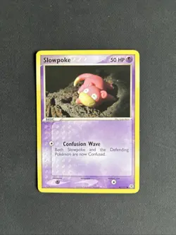 Pokemon TCG Slowpoke Card 80/112 FireRed & LeafGreen Regular Common - NM/LP - Image 1