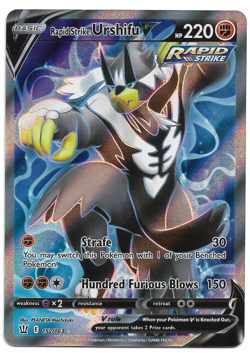 Pokemon Rapid Strike Urshifu V 152/163 Full Art Ultra Rare Battle Styles NM - Image 1