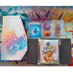 Pokemon TCG Prismatic Evolutions Elite Trainer Box ETB Accessory Bundle - Image 1
