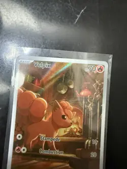 Pokemon Mega Evolution Vulpix IR 138/132 NM Pack Fresh English - In Hand - Image 2
