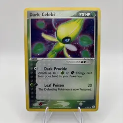 Pokemon TCG Dark Celebi 4/101 Hidden Legends Holo Vintage Rare Nintendo 2004 LP - Image 1