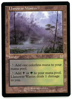 1X LLANOWAR WASTES [APC - APOCALYPSE] - MTG VINTAGE CARD [VERY GOOD] - Image 1