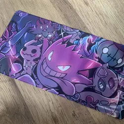 Gengar Ghost Pokemon Rubber Playmat Play Mat For Tcg Trading Card Game Mimikyu - Image 1