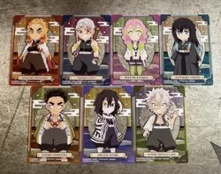 Demon Slayer Stained glass Card 2 - Full Chibi Hashira Card Set (US Seller) - Image 1