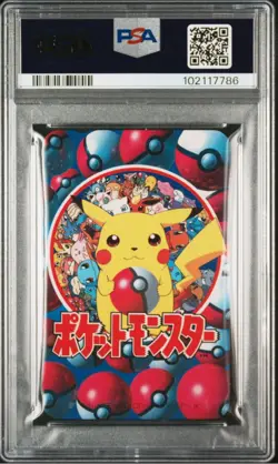 PSA 9 Pikachu Pokemon Televi-kun Magazine Playing Card Ace of Spades 1998 - Image 2