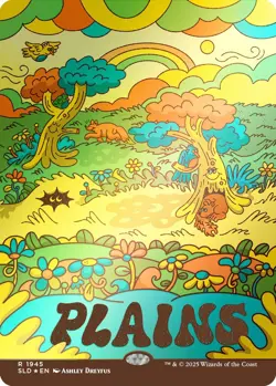 🌟 Plains (1945) FOIL PRESALE Flower Power Secret Lair Ashley Dreyfus MTG 🌟 - Image 1