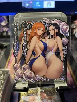 Goddess Story Metal Card Serialized Anime Waifu Nami Nico Robin - Image 1