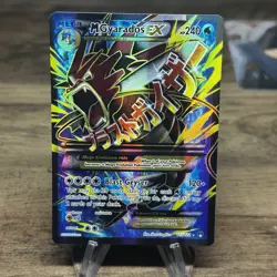 Mega M Gyarados EX Full Art Holo 115/122 XY Breakpoint Pokemon Card LP+/NM - Image 1