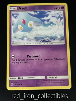 Azelf 85/236 Uncommon Unified Minds Sun & Moon Pokemon Card 2019 - Image 1