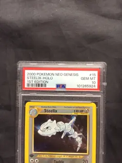 Pokemon Cards: Neo Genesis 1st Edition Rare Holo: Steelix 15/111 PSA 10 - Image 3