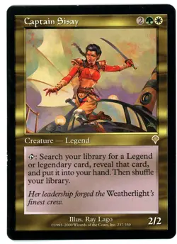 1X CAPTAIN SISAY [INV - INVAISION] - MTG VINTAGE CARD [VERY GOOD] - Image 1