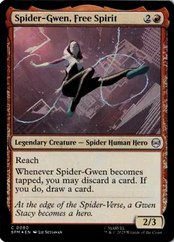 NM - Spider-Gwen, Free Spirit C ( Foil ) Marvel's Spider-Man 90 - Image 1