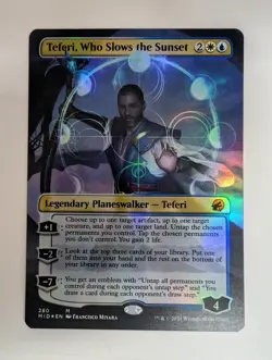 MTG - Teferi, Who Slows the Sunset - M - MID - Borderless Foil - 280 - Image 1