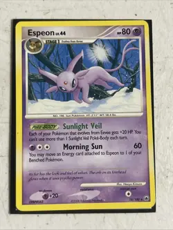 2008 Pokemon, D&P Majestic Dawn, #18/100 Espeon Lv. 44, Rare - Image 1