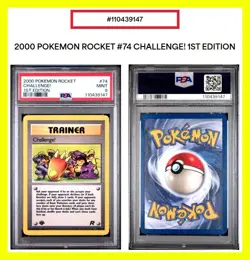 2000 Pokemon Rocket (1st Edition) PSA 9 Challenge! 74/82 - Toys R Us, Notes :) - Image 1
