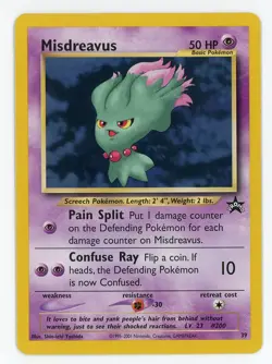 Misdreavus #39 Black Star Promos WOTC Pokemon - Near Mint! - Image 1