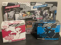 Pokemon TCG Black Bolt White Flare Collection 1 Of Each ETB Binder & Poster - Image 1