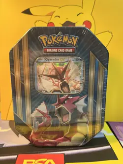 Pokemon 2016 Triple Power Tin Shiny Gyarados EX Tin Sealed - Image 1