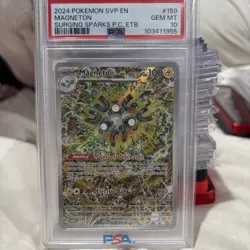 Pokemon 2024 Magneton 159 Pokemon Center Stamp Promo GEM MINT PSA 10 - Image 1