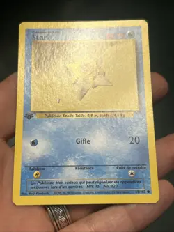 Pokemon TCG Stari(Staryu) 65/102 1st Edition Base Set 1999- NM - Image 2