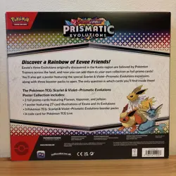 Pokemon Scarlet And Violet Prismatic Evolutions Poster Collection Factory Sealed - Image 5