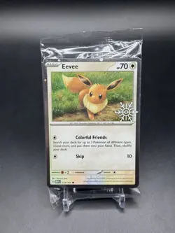 Pokemon TCG Sealed Eevee 133/165 Stamped Promo 2025 Holiday Calendar - Image 1