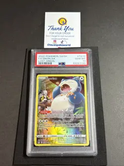 Pokemon 2022 Snorlax TG10/TG30 Trainer Gallery Lost Origin GEM MINT PSA 10 - Image 1