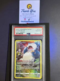 Pokemon 2022 Snorlax TG10/TG30 Trainer Gallery Lost Origin GEM MINT PSA 10 - Image 3