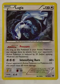 LUGIA 78/124 CRACKED ICE POKEMON XY FATES COLLIDE SKY GUARDIAN DECK HOLO NM - Image 1