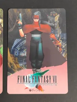 VINCENT Final Fantasy7 SQUARE BANDAI 1997 No.9 Japanese FOIL TCG card eb143 - Image 3