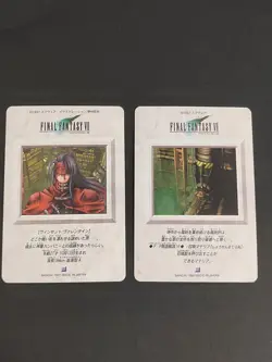 VINCENT Final Fantasy7 SQUARE BANDAI 1997 No.9 Japanese FOIL TCG card eb143 - Image 4