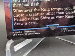 Gandalf, Friend of the Shire Prerelease Card Foil - Image 2