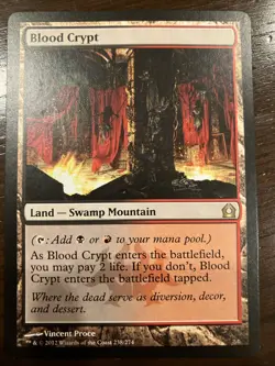 Blood Crypt Return to Ravnica Card in Near Mint Condition - Image 1